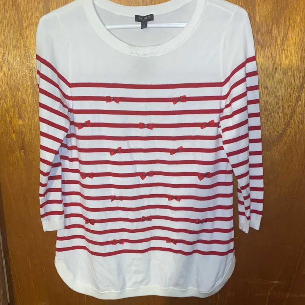 Talbots BOWS Knit Sweater